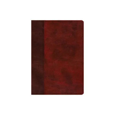 ESV Single Column Journaling Bible, Large Print (Trutone, Burgundy/Red, Timeless Design) - (Leather Bound)