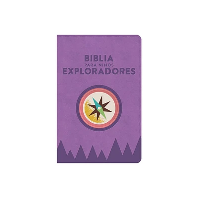 Rvr 1960 Biblia Para Nios Exploradores, Lavanda Comps Smil Piel - by B&h Espaol Editorial (Leather Bound)