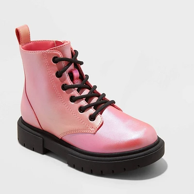 Kids Kayden Lace-Up Combat Boots