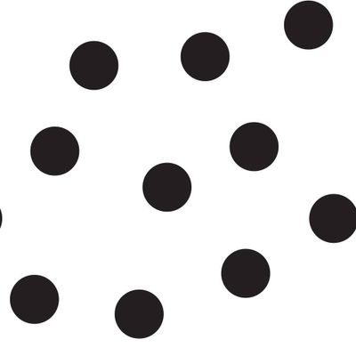 Tempaper & Co. Dots Removable Peel and Stick Wallpaper, Black Dots, 28 sq. ft.