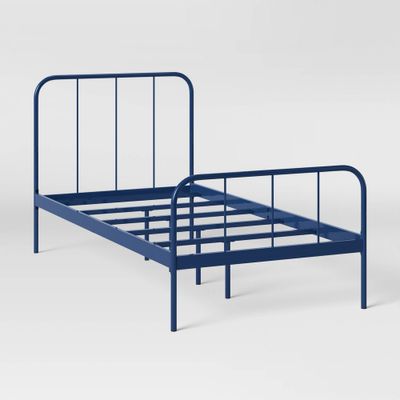 Twin Metal Kids Bed - Pillowfort: Twin Bed Frame, Support, Powder-Coated Metal