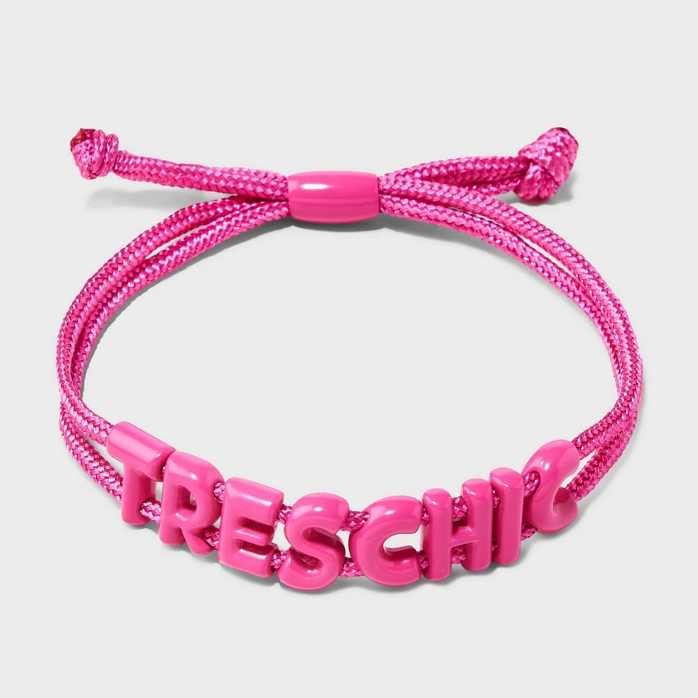 SUGARFIX by BaubleBar Tres Chic Pull-Tie Bracelet - Pink