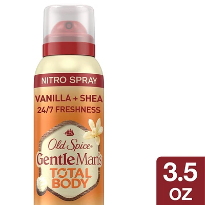 Old Spice Whole Body Deodorant for Men - Total Body Aluminum Free Spray - Vanilla & Shea - 3.5oz