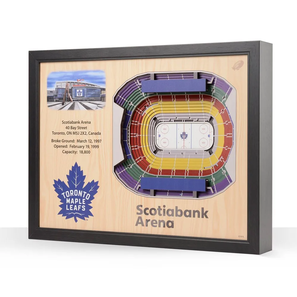 NHL Toronto Maple Leafs 25-Layer StadiumViews 3D Wall Art