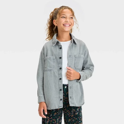 Girls Denim Shacket