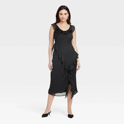 Women Ruffle Slip Dre