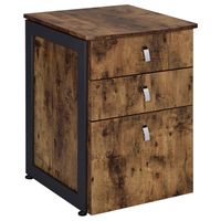 Estrella 3 Drawer File Cabinet Antique Nutmeg - Coaster