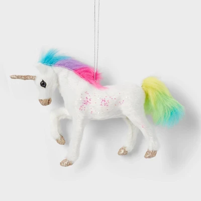 Rainbow Unicorn Christmas Tree Ornament - Wondershop