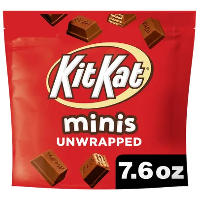 Kit Kat Candy Milk Chocolate Unwrapped Minis - 7.6oz