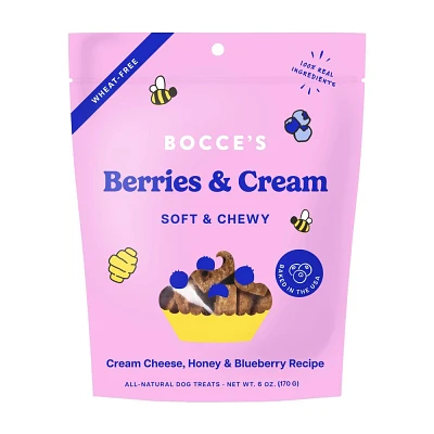 Bocces Bakery Berry Cream Soft and Chewy Dog Treats - 6oz