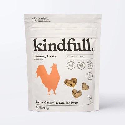 Chicken Flavored Training Dog Treats - Kindfull - 7oz