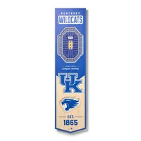 8 X 32 NCAA Kentucky Wildcats 3D StadiumView Banner
