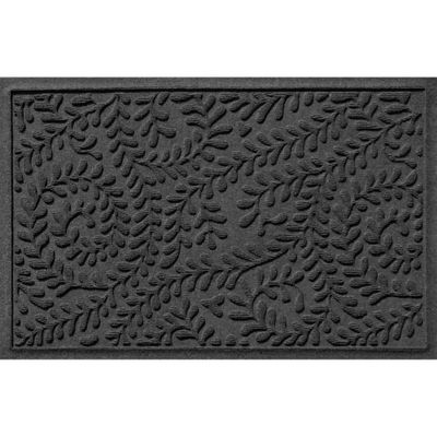 Bungalow Flooring 2x3 WaterHog Boxwood Indoor/Outdoor Doormat Charcoal Gray