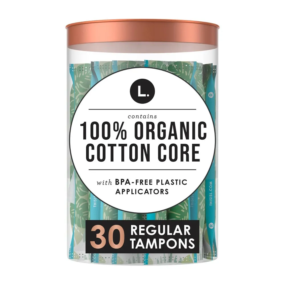 L. Organic Cotton Tampons - Regular Absorbency, 42 Ct 