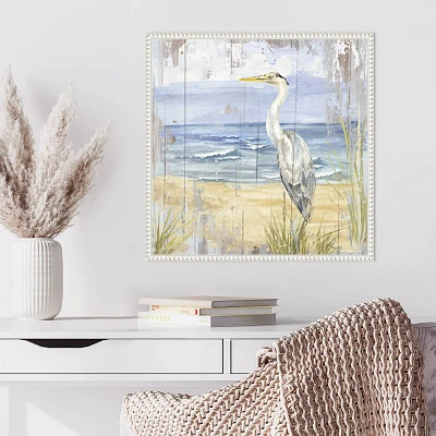 Amanti Art 22x22 Birds of the Coast Rustic II by Tara Reed Framed Canvas Wall Art Print