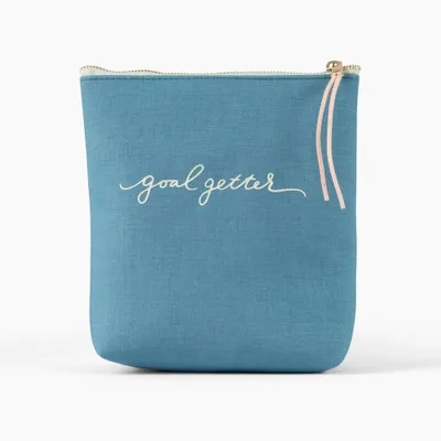 Chambray Pouch Goal Getter Printed