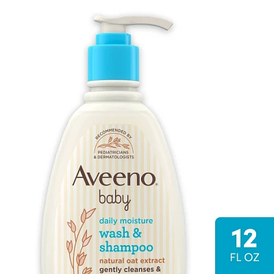 Aveeno Baby Daily Moisture Gentle Body Bath Wash & Shampoo - Lightly Scented