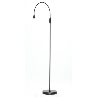 45 x 56 Prospect Floor Lamp - Adesso: Gooseneck, Metal Shade, LED, Black