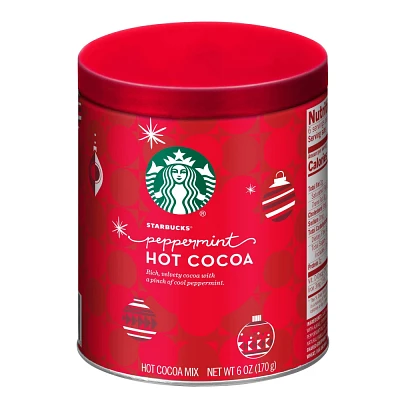 Starbucks Peppermint Hot Cocoa Tins - 6oz