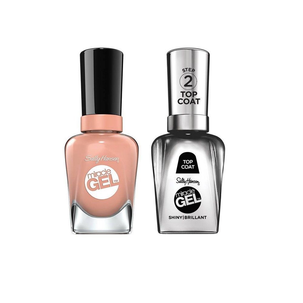 Sally Hansen Miracle Gel Nail Color Duo Pack - Frill Seeker & Shiny Top  Coat - 1 fl oz | Connecticut Post Mall