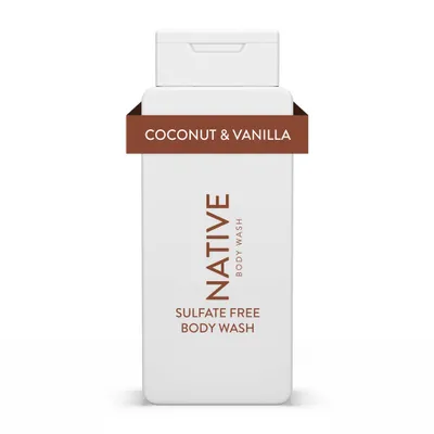 Native Body Wash - Coconut & Vanilla - Sulfate Free - 18 fl oz