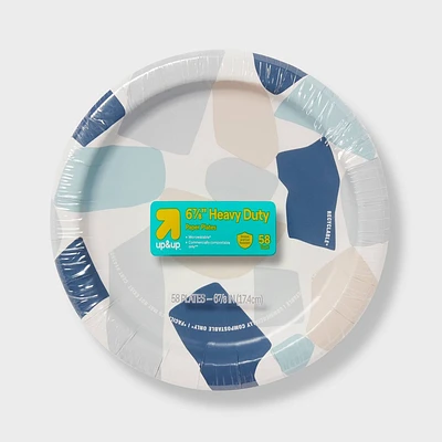 Modern Geometric Paper Plate 6.8 - 58ct - up&up