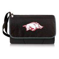 NCAA Arkansas Razorbacks Blanket Tote Outdoor Picnic Blanket - Black