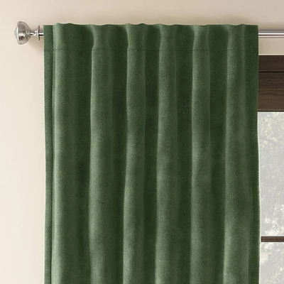 2pk 50x63 Blackout Velvet Curtain Panels Green - Threshold