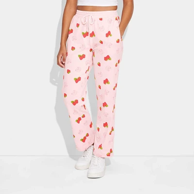 Womens Strawberry Shortcake Cozy Graphic Pants