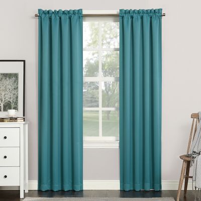 40x95 Sun Zero Blackout Kenneth Energy Saving Rod Pocket Curtain Panel Marine: Noise Reduction, Energy Efficient