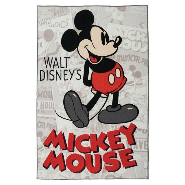 Disney Mickey Mouse Red Kids Rug (46x66)