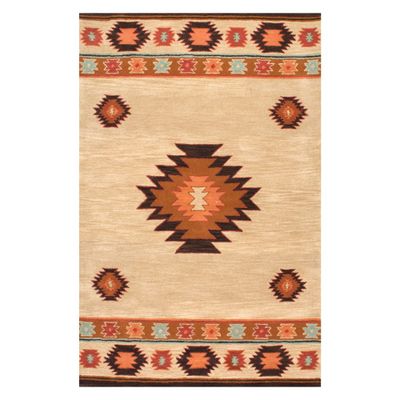 4x6 Hand Tufted Shyla Area Rug Beige - nuLOOM