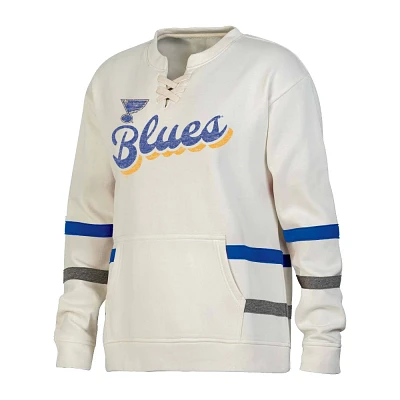 NHL St. Louis Blues Womens Natural Long Sleeve Fleece Hooded Sweatshirt