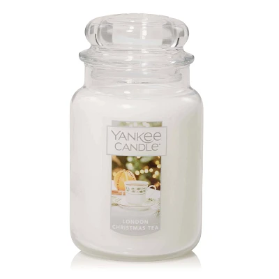 Yankee Candle Glass London Christmas Tea Original Jar Candle 22oz