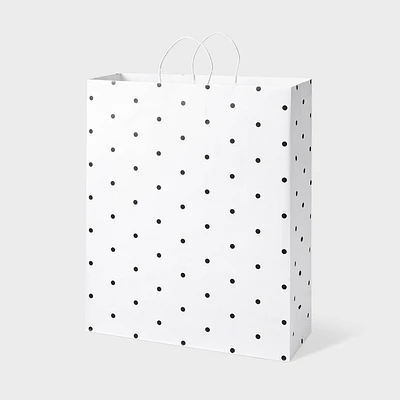 Black/White Dots Jumbo Gift Bag - Spritz