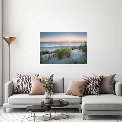 32x48x1.5 Sunset on The Dune Beach by Jan Becke Unframed Wall Canvas - iCanvas: Seaside Gicle Canvas