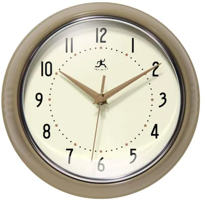 9.5 Retro Round Wall Clock - Instruments: Timepiece