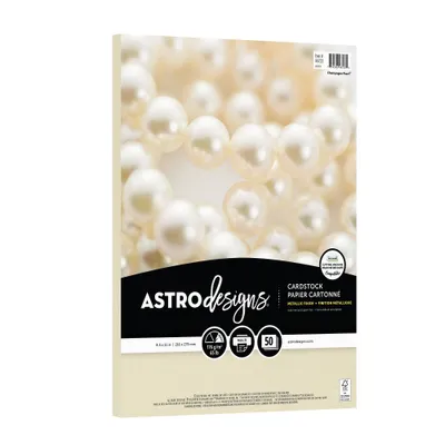 Astrodesigns Pearl Cardstock Paper 50ct 8.5 x 11