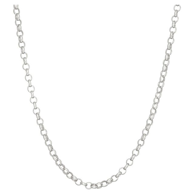 Tiara Sterling Silver 18 Rolo Chain Necklace