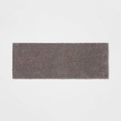 22x60 Antimicrobial Bath Runner Dark Gray - Threshold