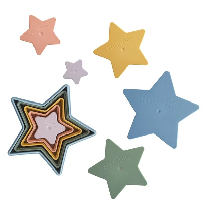 Mushie Nesting Stars - Retro - 5pk