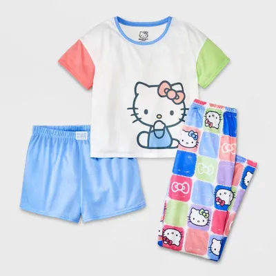 Girls Hello Kitty 3pc Pajama Set