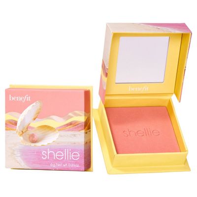 Benefit Cosmetics WANDERful World Silky-Soft Powder Blush - Shellie Warm Seashell-Pink Blush - 0.21oz - Ulta Beauty