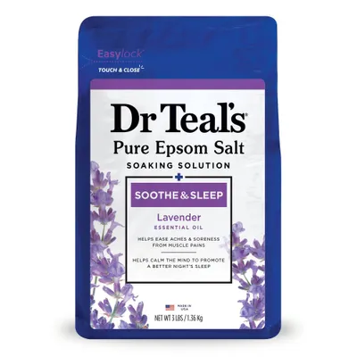 Dr Teals Soothe & Sleep Lavender Pure Epsom Bath Salt - 3lb