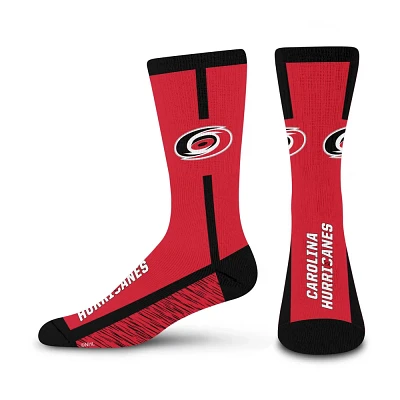 NHL Carolina Hurricane Rie Up Crew Sock - Large