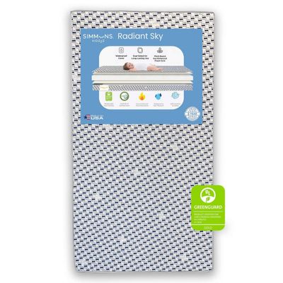 Simmons Kids Dual Sided Baby Crib Mattress and Toddler Mattress - Radiant Sky