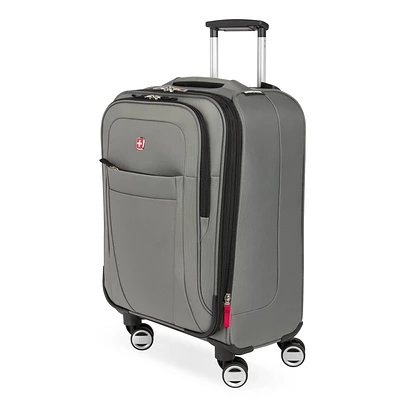 SWISSGEAR Zurich Softside Carry On Spinner Suitcase - Iron