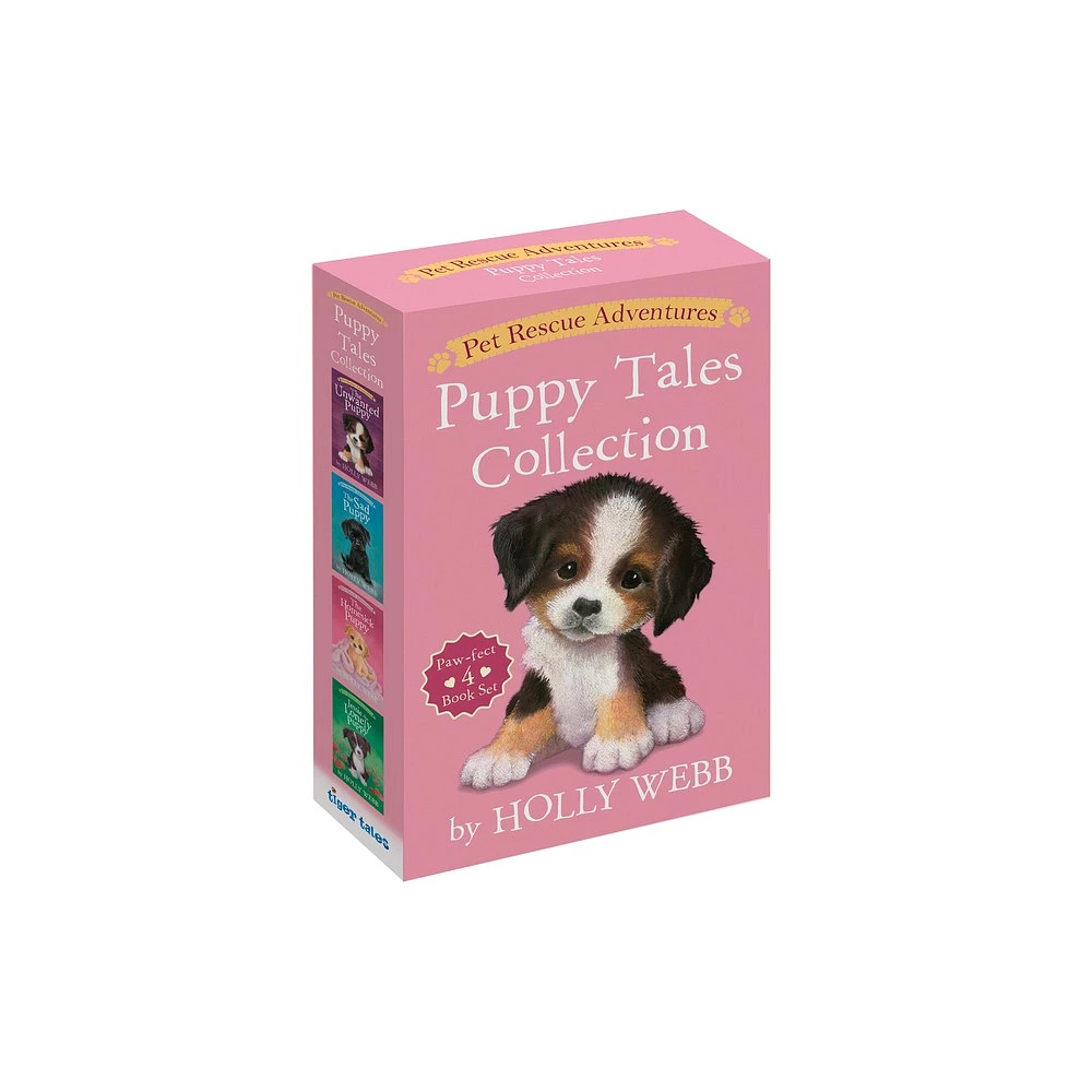 Pet Rescue Adventures Puppy Tales Collection: Paw-Fect 4 Book Set - by Holly Webb (Mixed Media Product)