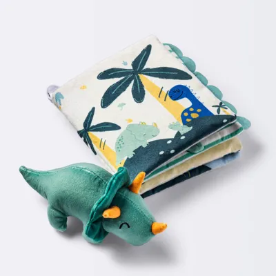 Soft Interactive Dinosaur Plush Book - Cloud Island