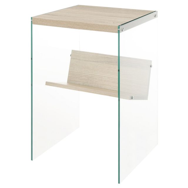 Breighton Home SoHo End Table with Shelf : Laminated, Rectangle Side Table with Storage Shelf